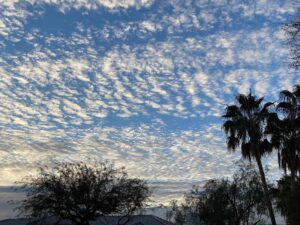 Cloudy sky over Phoenix Arizona