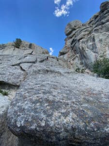 Photograph of cliff at City of Rocks in Idaho